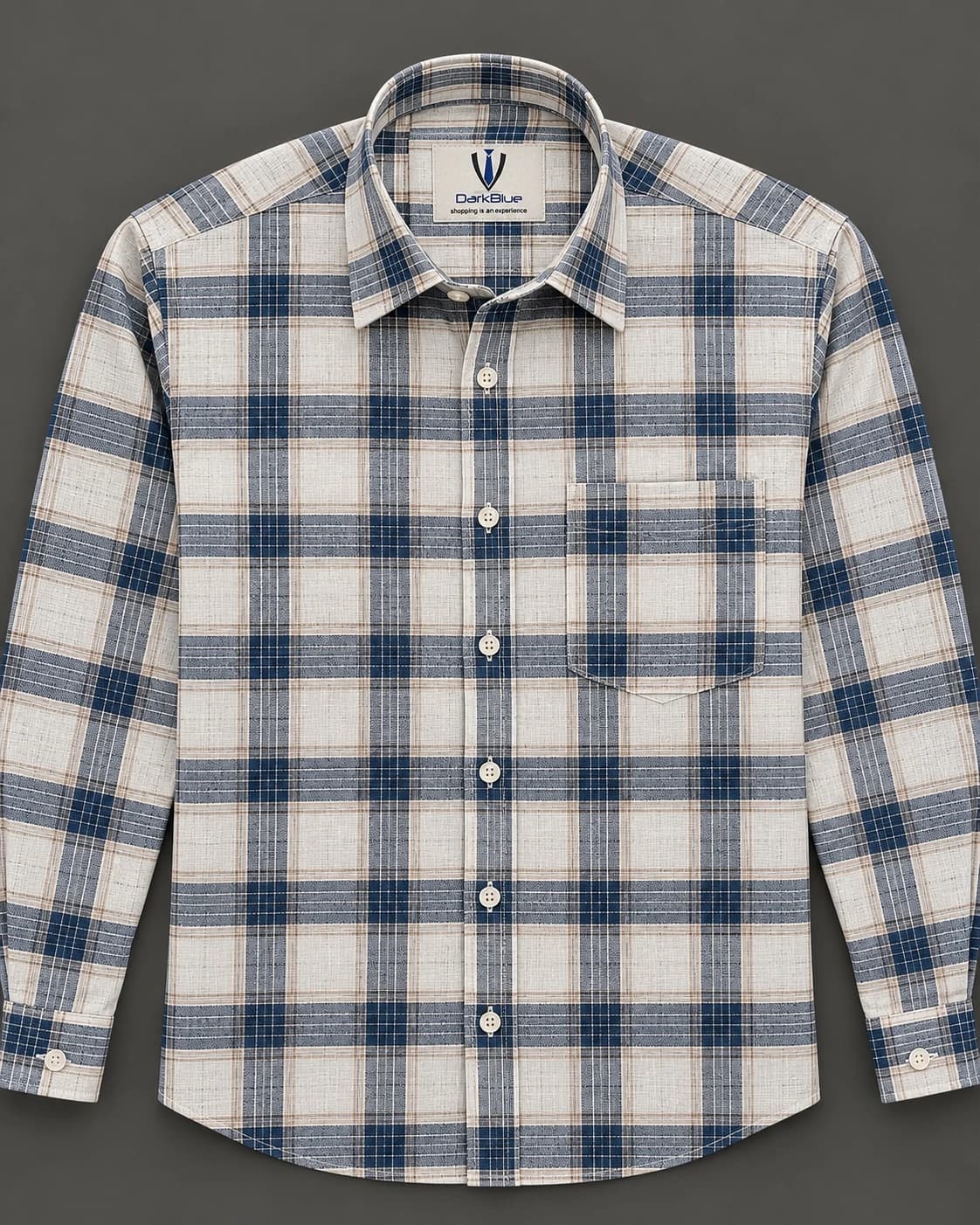 Navy & Cream Checks